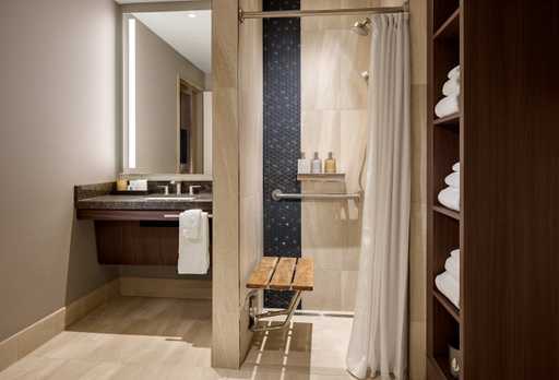 ADA Accessible Hotel Room Bathroom at Jamul Casino Resort