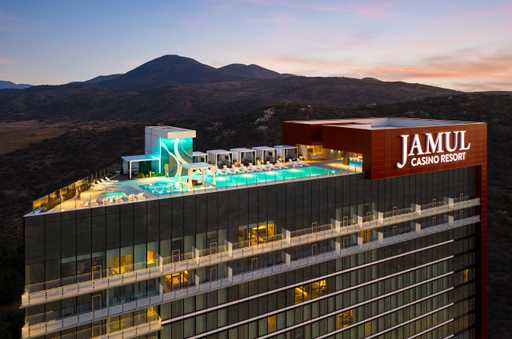 Jamul Casino Resort Hotel Tower Exterior with Starlite Rooftop Pool
